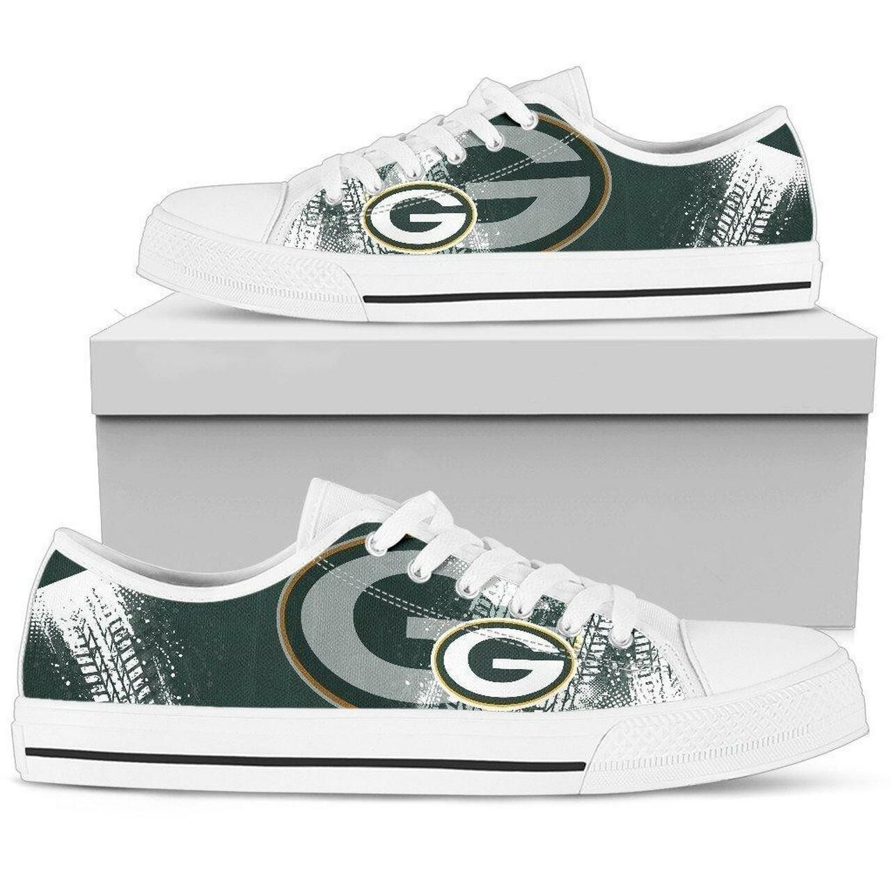 Green-Bay-Packers-NFL-Football-3-Low-Top-Sneakers-Low-Top-Shoes Green Bay Packers NFL Football 3 Low Top Sneakers Low Top Shoes