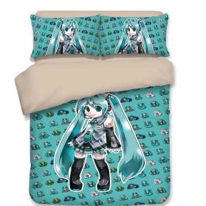 Hatsune Miku #2 Duvet Cover Pillowcase Bedding Set BS3475