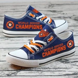 Houston Astros MLB Baseball 1 Football Gift For Fans Low Top Custom Canvas Shoes LT1100
