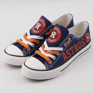 Houston Astros MLB Baseball 5 Football Gift For Fans Low Top Custom Canvas Shoes LT1071