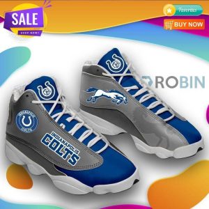 Indianapolis Colts Air Jordan 13 Shoes Football Sneakers JD130382