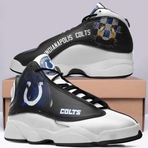Indianapolis Colts Football Custom Air Jordan 13 Sneakers JD130112