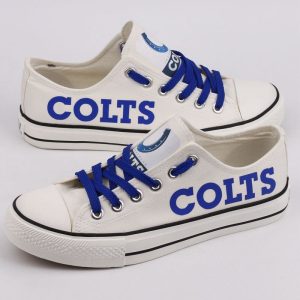 Indianapolis Colts NFL Football 2 Gift For Fans Low Top Custom Canvas Shoes LT0268