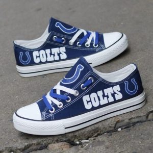 Indianapolis Colts NFL Football Gift For Fans Low Top Custom Canvas Shoes LT0433