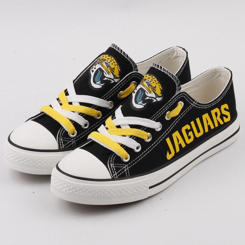Jacksonville-Jaguars-NFL-Football-2-Gift-For-Fans-Low-Top-Custom-Canvas-Shoes Jacksonville Jaguars NFL Football 2 Gift For Fans Low Top Custom Canvas Shoes
