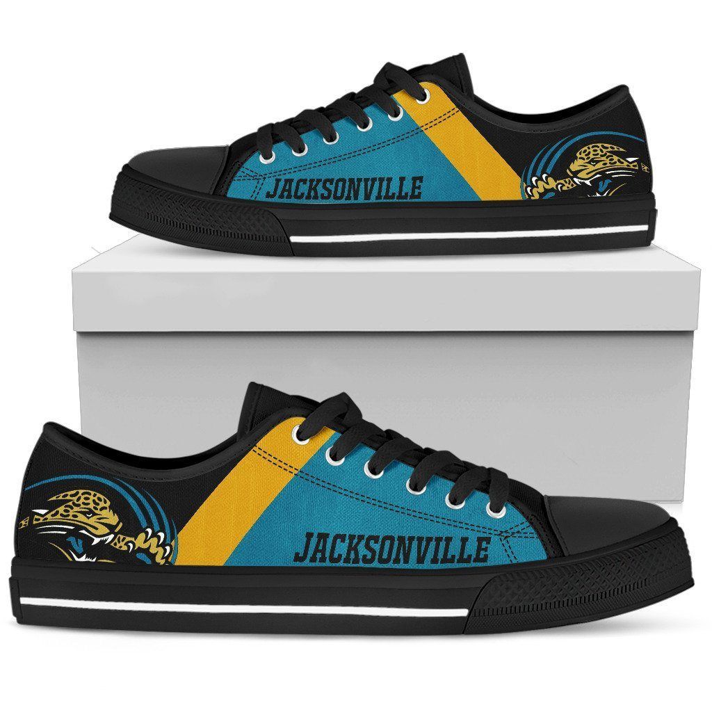 Jacksonville-Jaguars-NFL-Football-Low-Top-Custom-Canvas-Shoes Jacksonville Jaguars NFL Football Low Top Custom Canvas Shoes