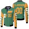 Jazz Jordan Clarkson 2020-21 Earned Edition Green Inspired Fleece Bomber Jacket