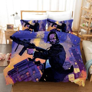 John Wick #12 Duvet Cover Pillowcase Bedding Set Home Bedroom Decor BS1197