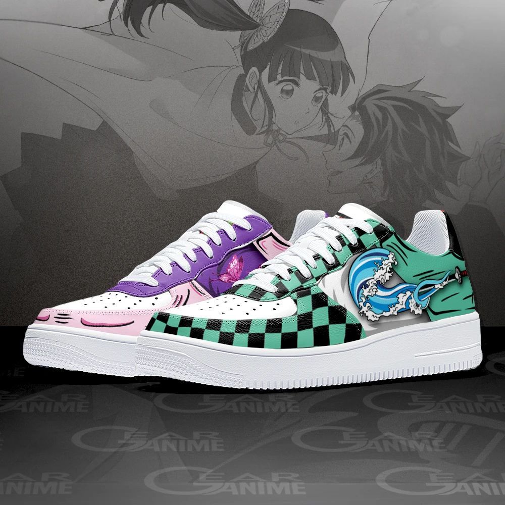 Kanao-And-Tanjiro-Air-Force-1-Sneakers-Custom-Demon-Slayer-Anime-Shoes-1