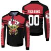Kansas City Chiefs Baby Yoda Hug Chiefs Ball Logo 2D Personalized Fleece Bomber Jacket