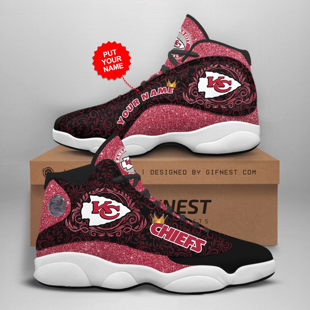Kansas-City-Chiefs-Jordan-13-Personalized-Shoes-Kansas-City-Chiefs-Customized-Name-Sneaker Kansas City Chiefs Jordan 13 Personalized Shoes Kansas City Chiefs Customized Name Sneaker