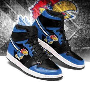 Kansas Jayhawks NCAA Air Jordan 1 Sport Custom Sneakers JDH0055