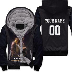 Kobe Bryant Angel Thank You For The Memories Personalized Unisex Fleece Hoodie