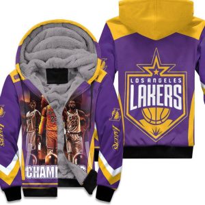 Kobe Bryant Michael J Lebron James Champions Los Angeles Lakers 3D Printed Unisex Fleece Hoodie