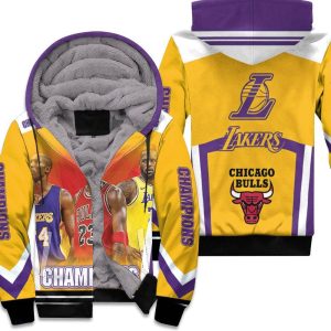 Kobe Bryant Michael J Lebron James Chicago Bulls Los Angeles Lakers Logo 3D Printed Hoodie Unisex Fleece Hoodie
