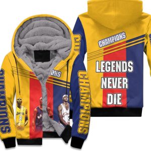 Kobe Bryant Michael Jordan Lebron James Legends Never Die Champions 3D Printed Unisex Fleece Hoodie