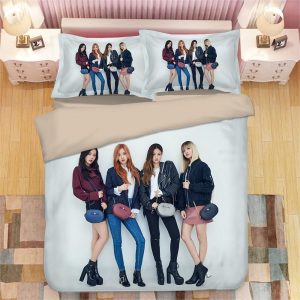 Kpop Blackpink #4 Duvet Cover Pillowcase Bedding Set Home Bedroom Decor BS3505