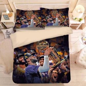 LeBron James Basketball #3 Duvet Cover Pillowcase Bedding Set Home Decor