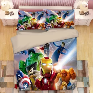 Lego Avengers Infinity War #1 Duvet Cover Pillowcase Bedding Set Home Decor BS0213