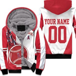Los Angeles Angels 3D Personalized Unisex Fleece Hoodie
