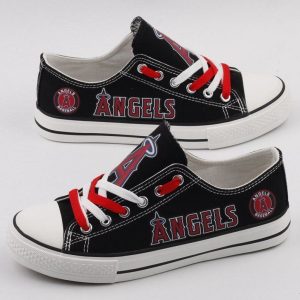 Los Angeles Angels of Anaheim MLB Baseball Gift For Fans Low Top Custom Canvas Shoes LT0258