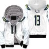 Los Angeles Chargers Keenan Allen Game White Inspired Style Unisex Fleece Hoodie