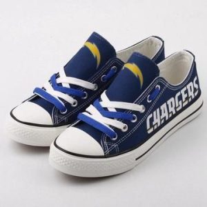 Los Angeles Chargers NFL Football Gift For Fans Low Top Custom Canvas Shoes LT0578