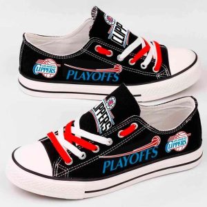 Los Angeles Clippers NBA Basketball Gift For Fans Low Top Custom Canvas Shoes LT0954