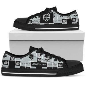 Los Angeles Kings NHL Hockey 2 Low Top Sneakers Low Top Shoes LT0009