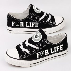 Los Angeles Kings NHL Hockey For Life Gift For Fans Low Top Custom Canvas Shoes LT0797