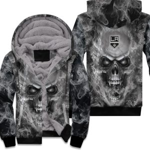 Los Angeles Kings Nhl Fans Skull Unisex Fleece Hoodie