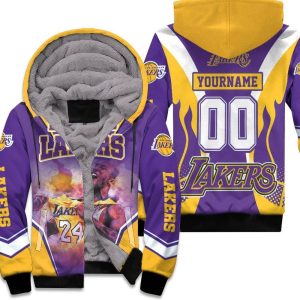 Los Angeles Lakers Legend Kobe Bryant 24 Western Conference Unisex Fleece Hoodie