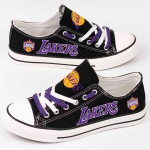 Los Angeles Lakers NBA Basketball 1 Gift For Fans Low Top Custom Canvas Shoes