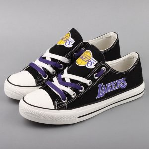 Los Angeles Lakers NBA Basketball 3 Gift For Fans Low Top Custom Canvas Shoes