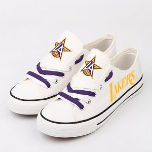 Los Angeles Lakers NBA Basketball Gift For Fans Low Top Custom Canvas Shoes
