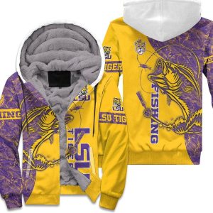 Lsu Tigers Ncaa For Tigers Fan Fishing Lover 3D Unisex Fleece Hoodie