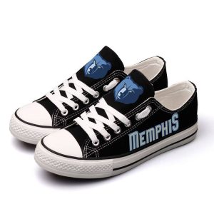 Memphis Grizzlies NBA Batketball 2 Gift For Fans Low Top Custom Canvas Shoes LT1112