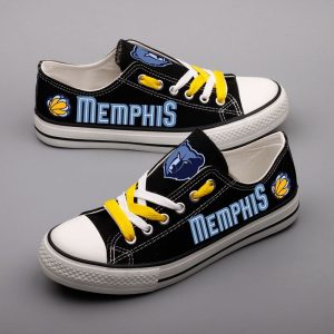 Memphis Grizzlies NBA Batketball 4 Gift For Fans Low Top Custom Canvas Shoes LT0402