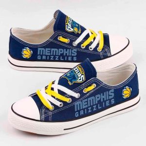 Memphis Grizzlies NBA Batketball Gift For Fans Low Top Custom Canvas Shoes LT0467