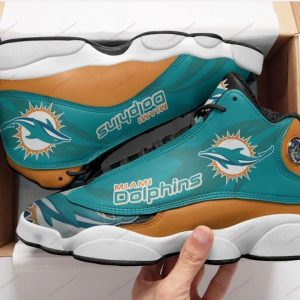 Miami Dolphins Football Team Air Jordan 13 Custom Sneakers
