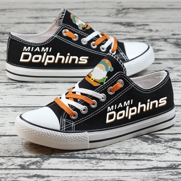 Miami-Dolphins-NFL-Football-5-Gift-For-Fans-Low-Top-Custom-Canvas-Shoes Miami Dolphins NFL Football 5 Gift For Fans Low Top Custom Canvas Shoes