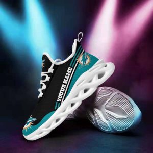 Miami Dolphins Personalized Max Soul Sneakers 254