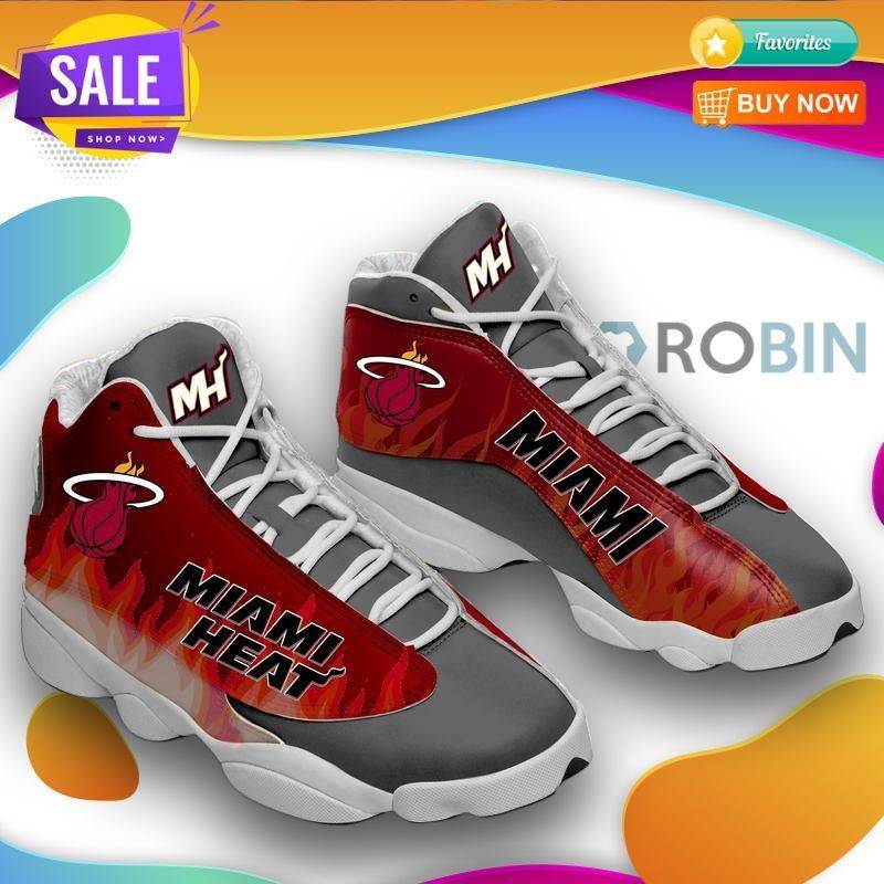 Miami-Heat-Basket-Ball-Team-Air-Jordan-13-Shoes Miami Heat Basket Ball Team Air Jordan 13 Shoes