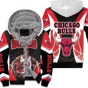Michael Jordan 23 Chicago Bulls Fire Ball Unisex Fleece Hoodie