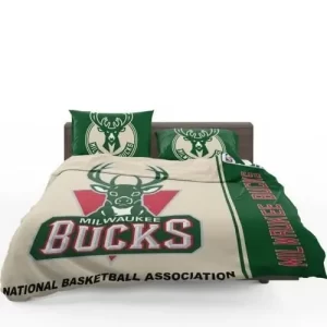 Milwaukee Bucks NBA Basketball Duvet Cover Bedding Set BS1592