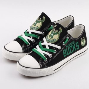 Milwaukee Bucks NBA Basketball Gift For Fans Low Top Custom Canvas Shoes LT0061