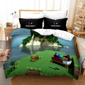 Minecraft #13 Duvet Cover Pillowcase Bedding Set Home Bedroom Decor BS0017