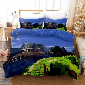 Minecraft #6 Duvet Cover Pillowcase Bedding Set Home Bedroom Decor BS1256