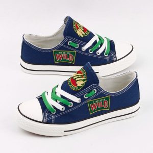 Minnesota Wild NHL Hockey 2 Gift For Fans Low Top Custom Canvas Shoes LT0916