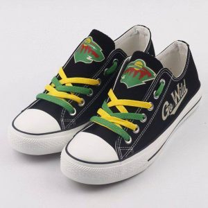 Minnesota Wild NHL Hockey Go Wild Gift For Fans Low Top Custom Canvas Shoes LT0465
